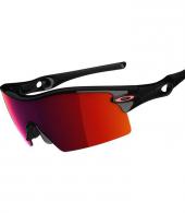 RADAR XL BLK/POS RED IRID BLAD