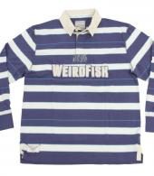 WEIRDFISH RHIIN LS STRIPE POLO