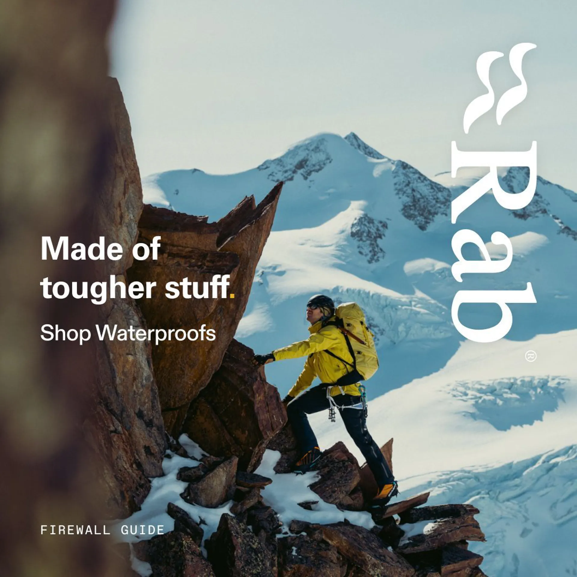 Rab Firewall Guide waterproof jacket mountain campaign