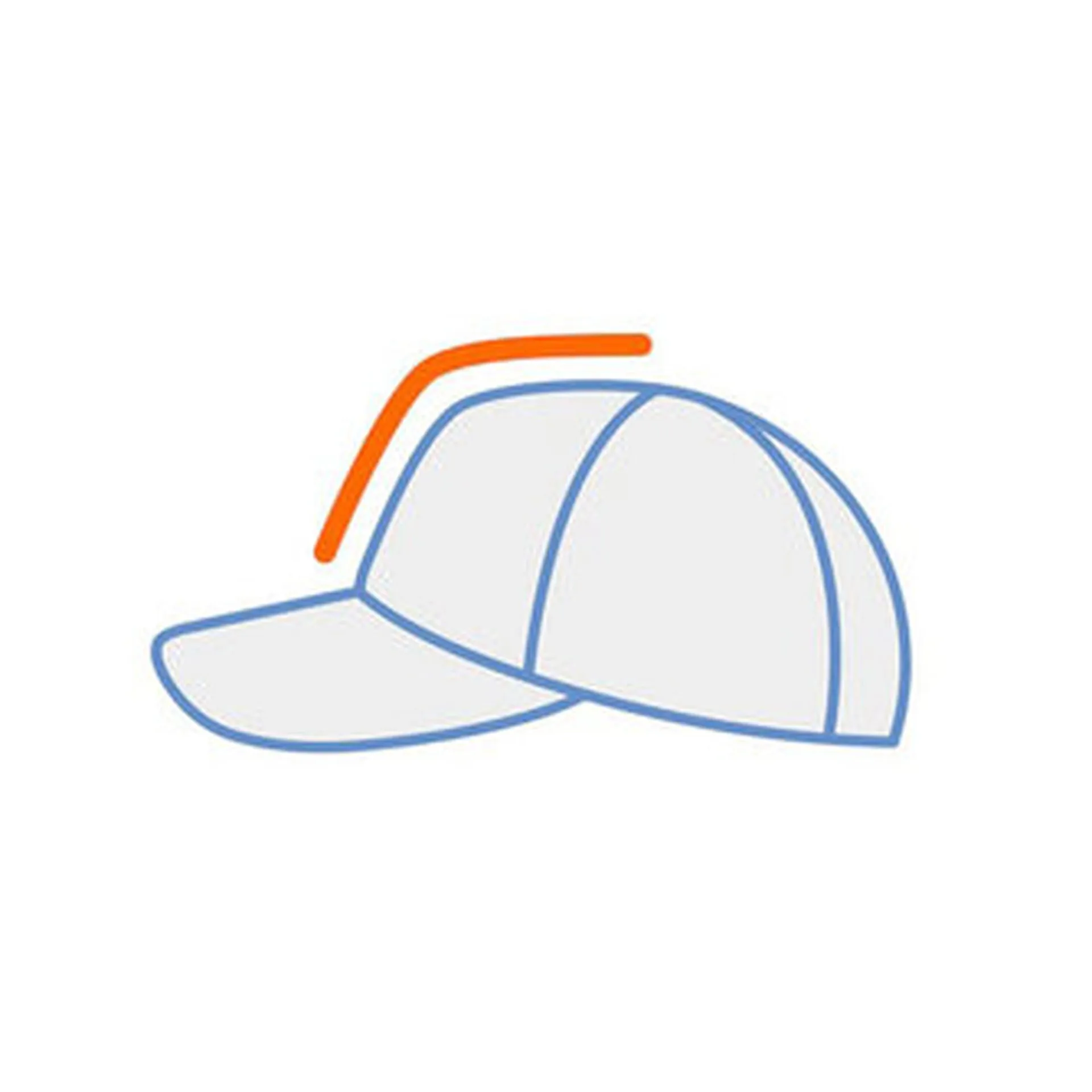 Low crown hat fit illustration