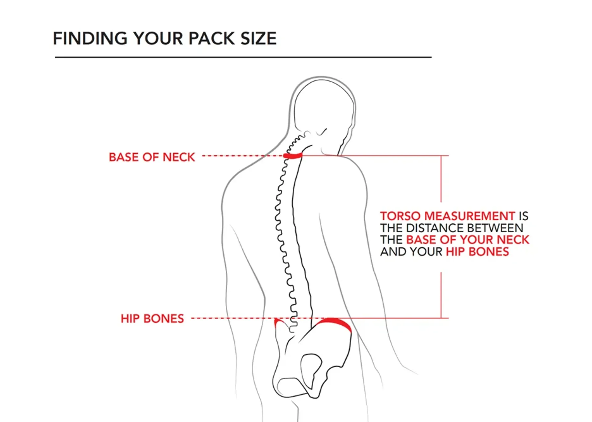 How to measure torso length and waist for a Patagonia technical pack