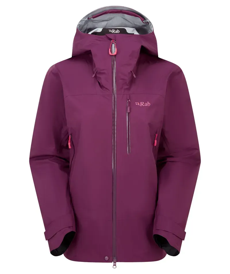 Rab Womens' Firewall Mountain Jacket in Mulberry