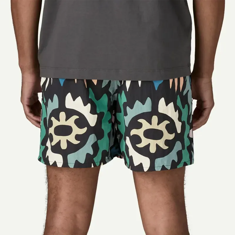 Patagonia Mens Baggies Shorts 5 inch in Kaleido: Black-2