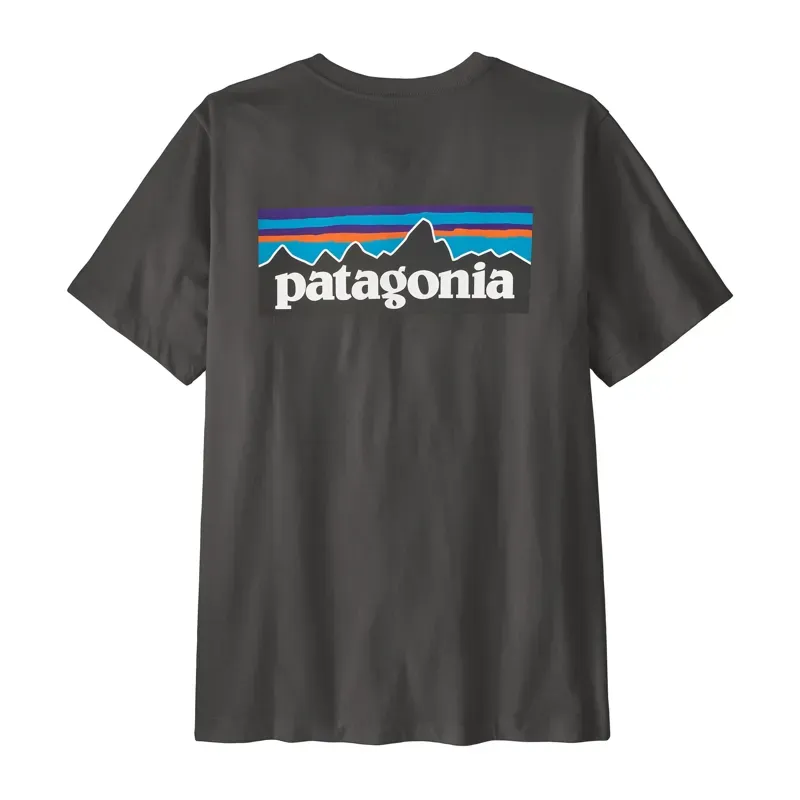 Patagonia P-6 Logo Men's T-Shirt in Ink Black