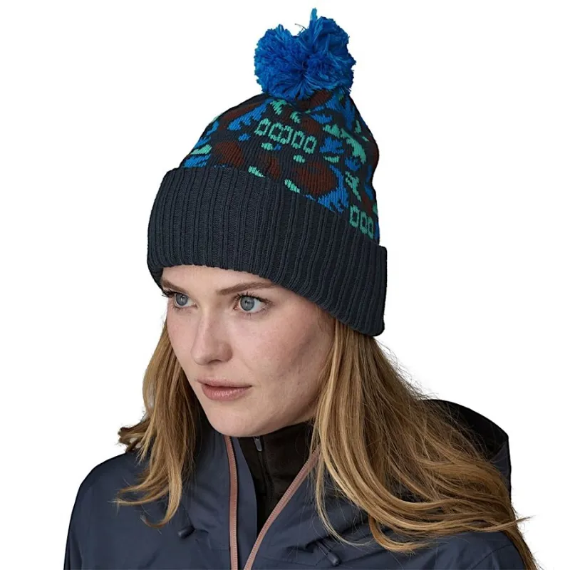 Patagonia Powder Town Beanie Across Oceans: Smolder Blue-1