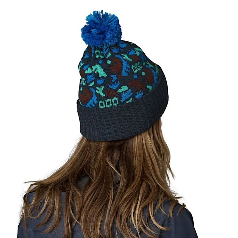 Patagonia Powder Town Beanie Across Oceans: Smolder Blue-2