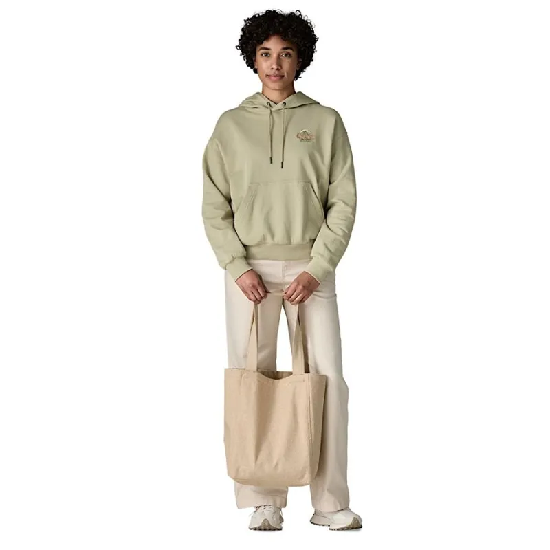 Patagonia Recycled Market Tote in Great Waves-Classic Tan-3
