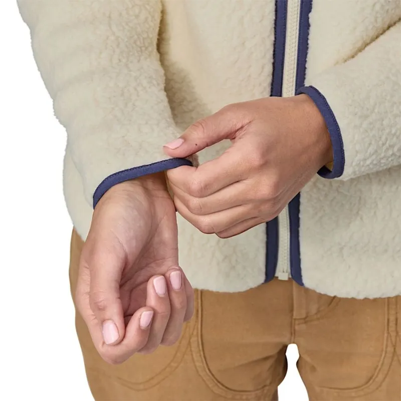 Patagonia Retro Pile Women's Fleece Jacket in Natural-4