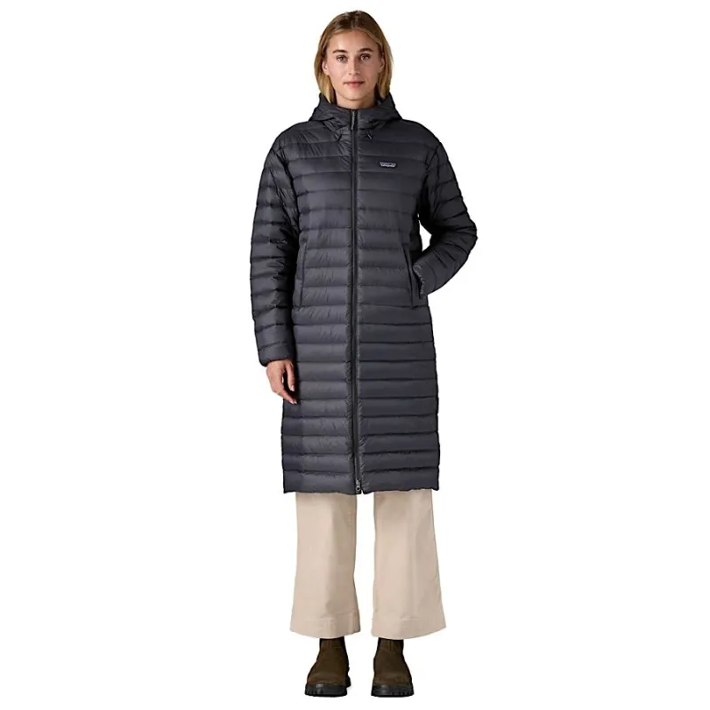 Patagonia Women's Recycled Down Sweater Parka in Black-2