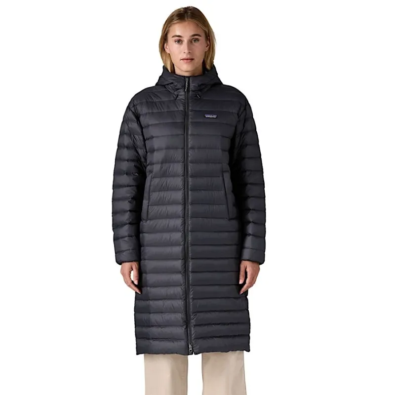 Patagonia Women's Recycled Down Sweater Parka in Black-1
