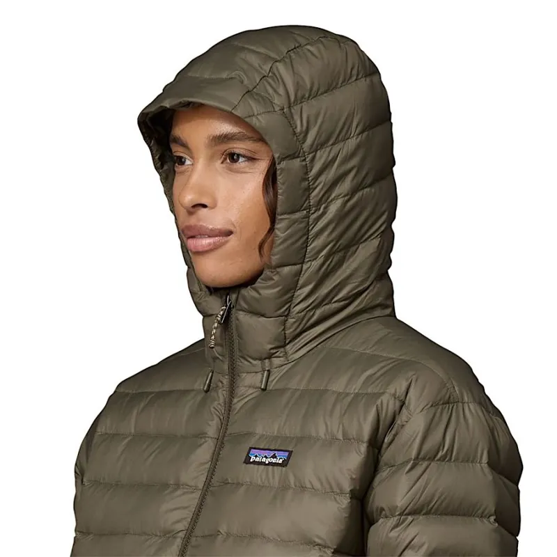 Patagonia Women's Recycled Down Sweater Parka in Black-4