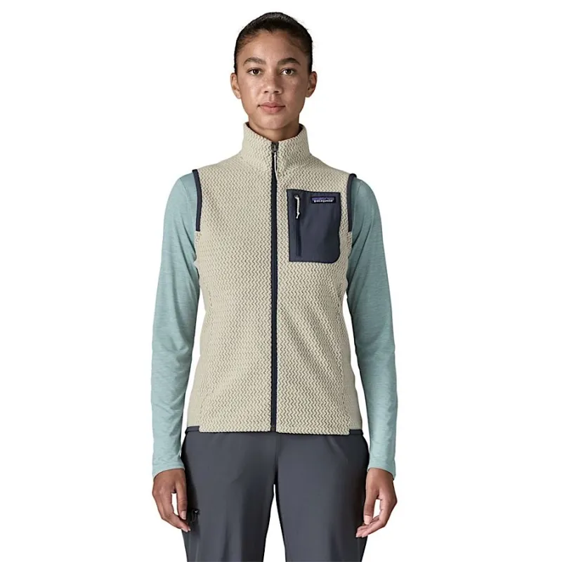Patagonia R1 Air Women's Fleece Vest in Wool White-1