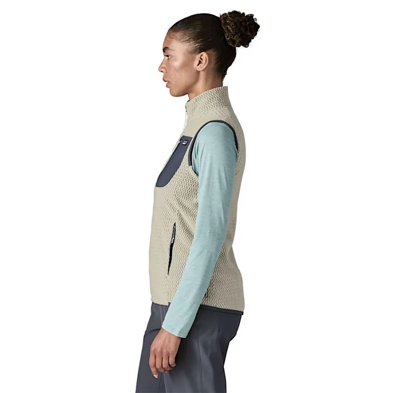 Patagonia R1 Air Women's Fleece Vest in Wool White-2