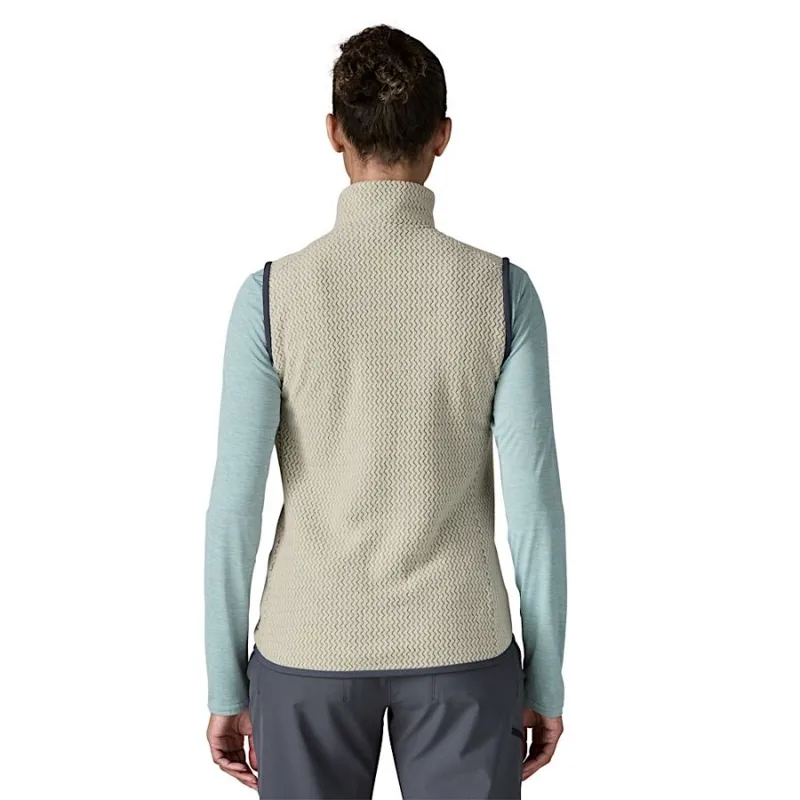 Patagonia R1 Air Women's Fleece Vest in Wool White-3