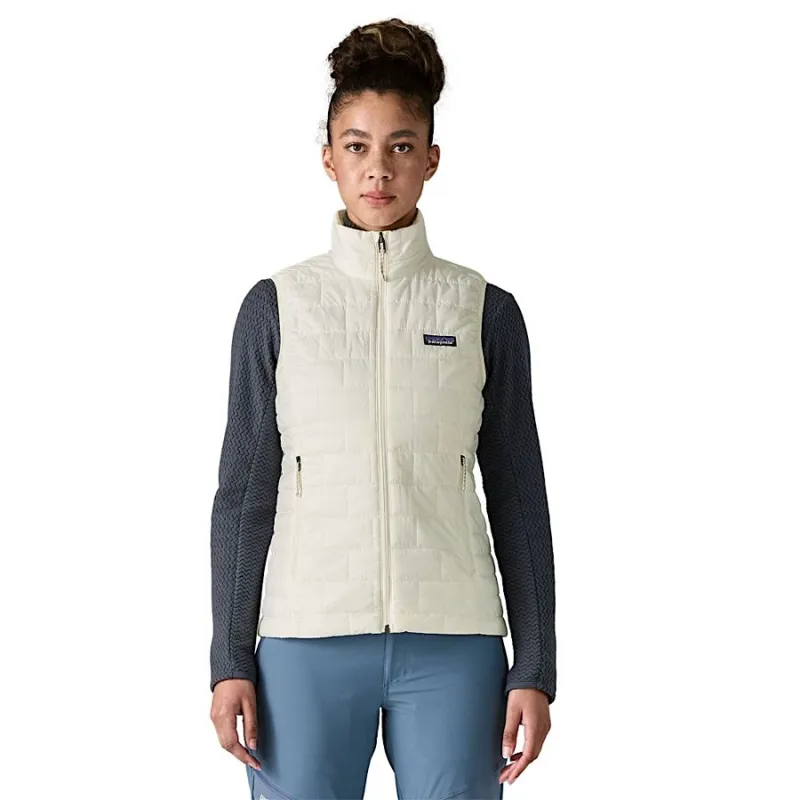 Patagonia Women's Nano Puff Vest in Birch White-1