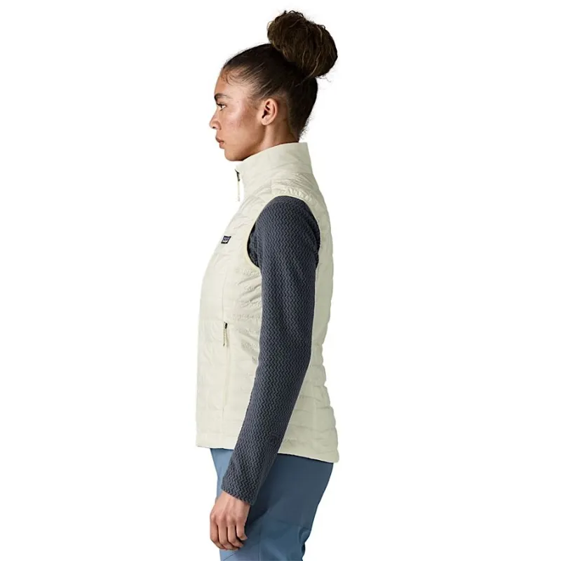Patagonia Women's Nano Puff Vest in Birch White-4