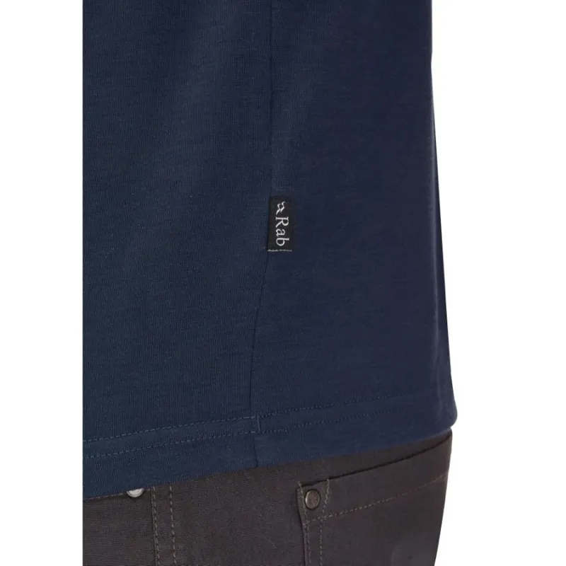 Rab Crimp Logo Men's Tee in Pebble-7