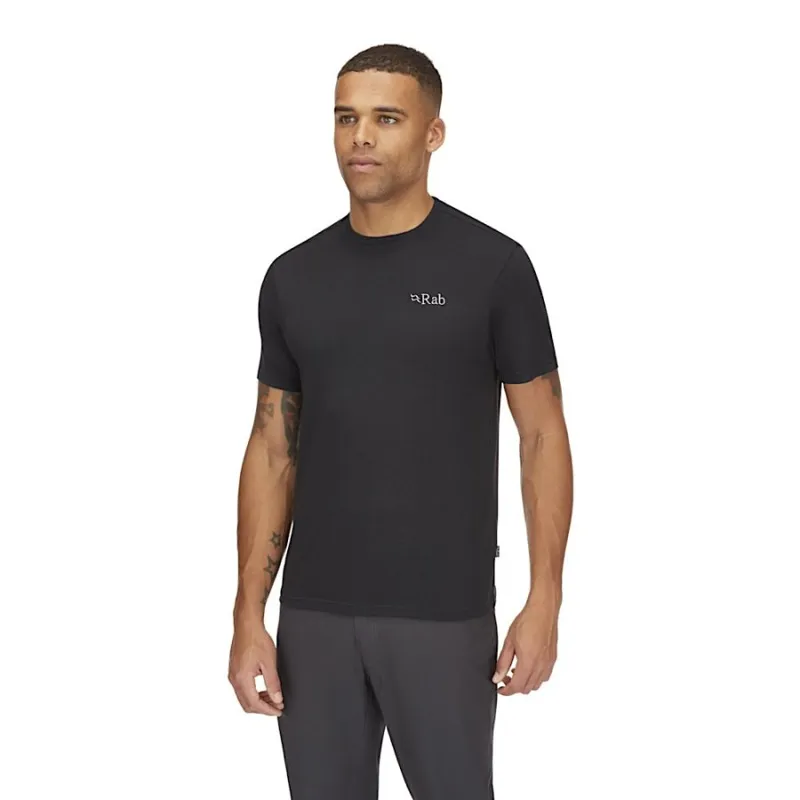 Rab Crimp Logo Men's Tee in Beluga-2