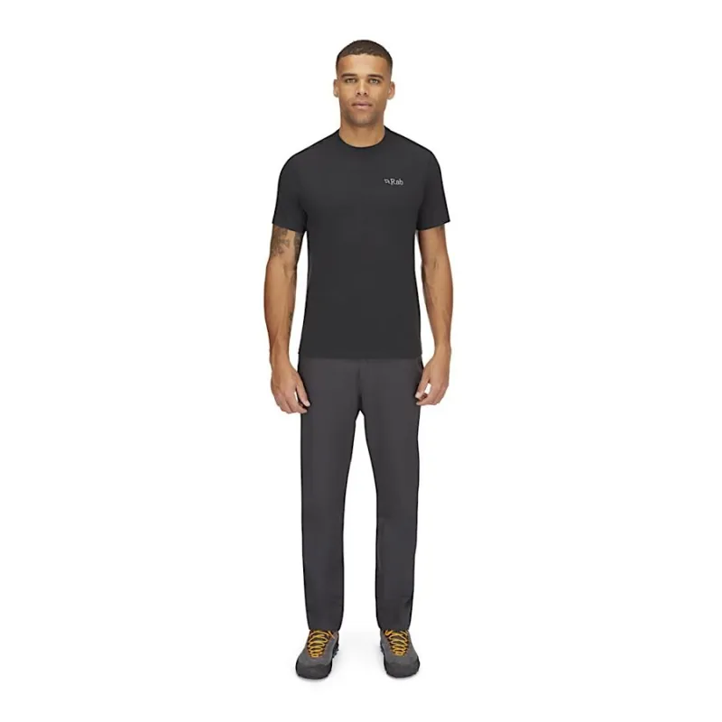 Rab Crimp Logo Men's Tee in Beluga-4