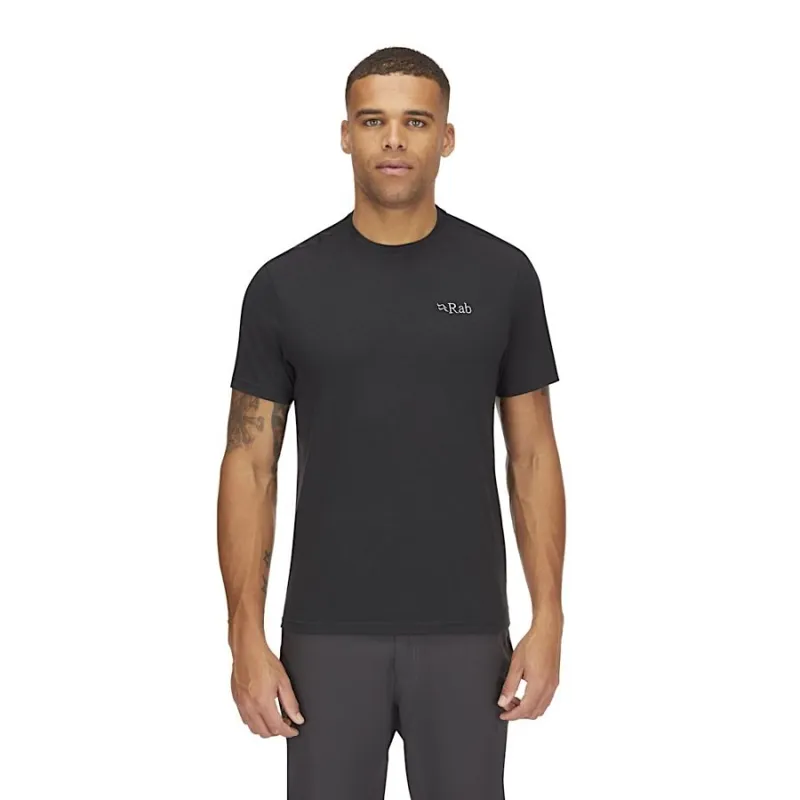 Rab Crimp Logo Men's Tee in Beluga-5