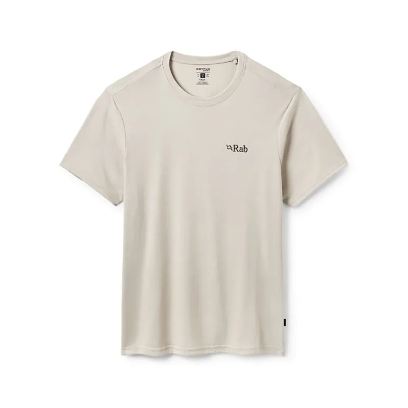 Rab Crimp Logo Men's Tee in Pebble