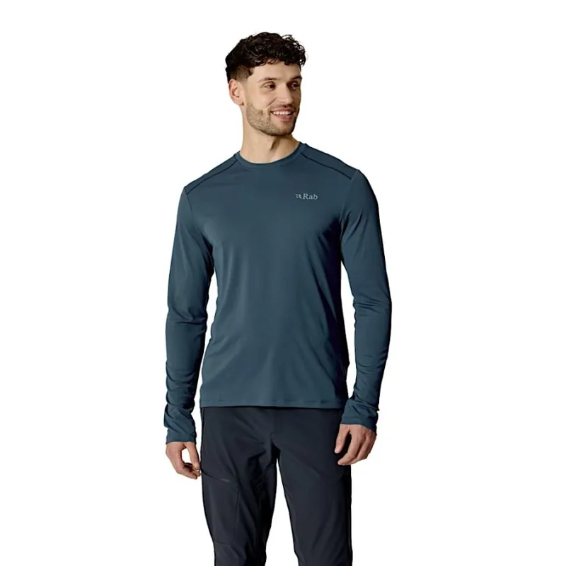 Rab Force Men's LS Tee in Black-2
