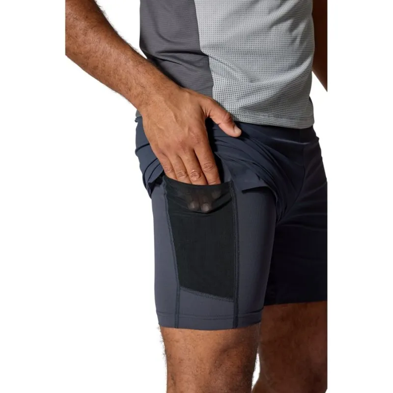 Rab Talus 2-in-1 Men's Running Shorts in Ebony-6