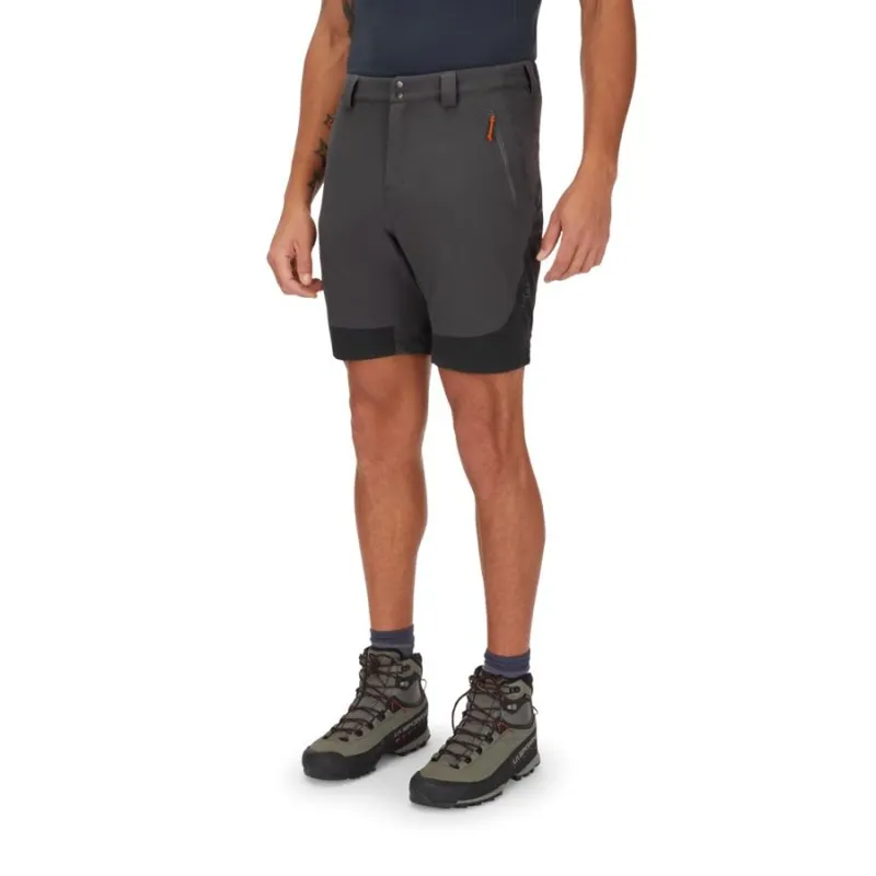 Rab Torque Mountain Shorts Men's 8in in Graphene-Anthracite-3
