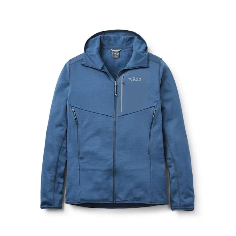 Rab Ascendor Men's Fleece Hoody in Tempest Blue