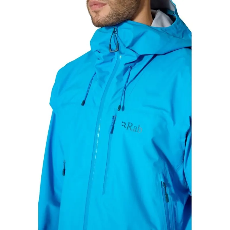 Rab Firewall Men's Mountain Waterproof Jacket in Tempest Blue-5