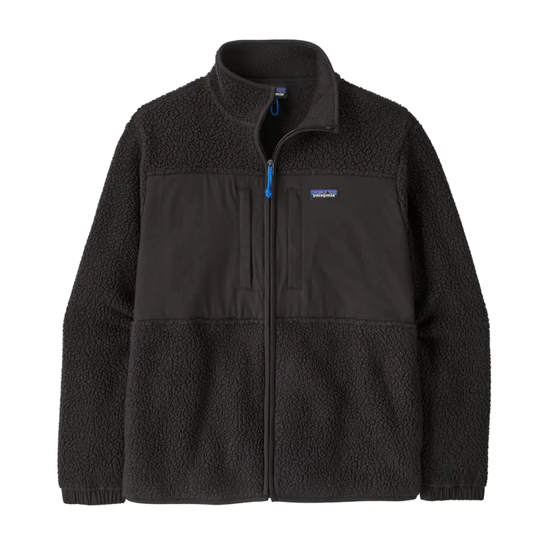 Patagonia Men's Retro Pile Fleece Patch Jacket in Black