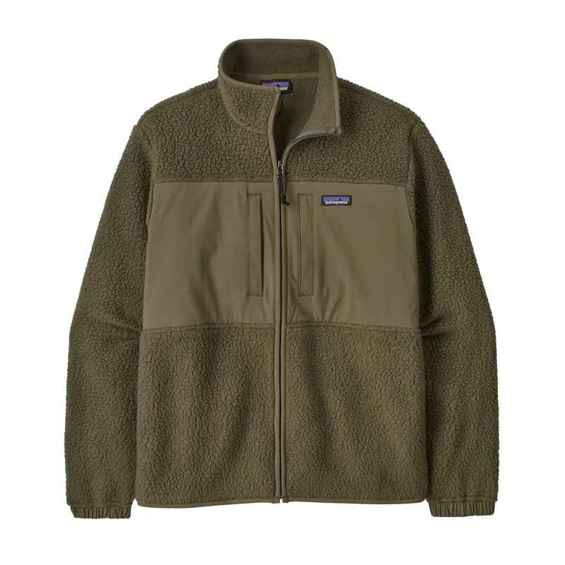 Patagonia Men's Retro Pile Fleece Patch Jacket in Basin Green