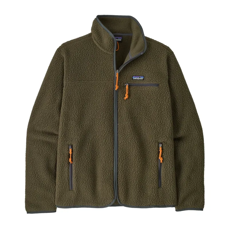 Patagonia Men's Retro Pile Fleece Jacket in Basin Green
