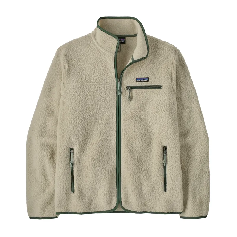 Patagonia Men's Retro Pile Fleece Jacket in Pelican-Canopy Green