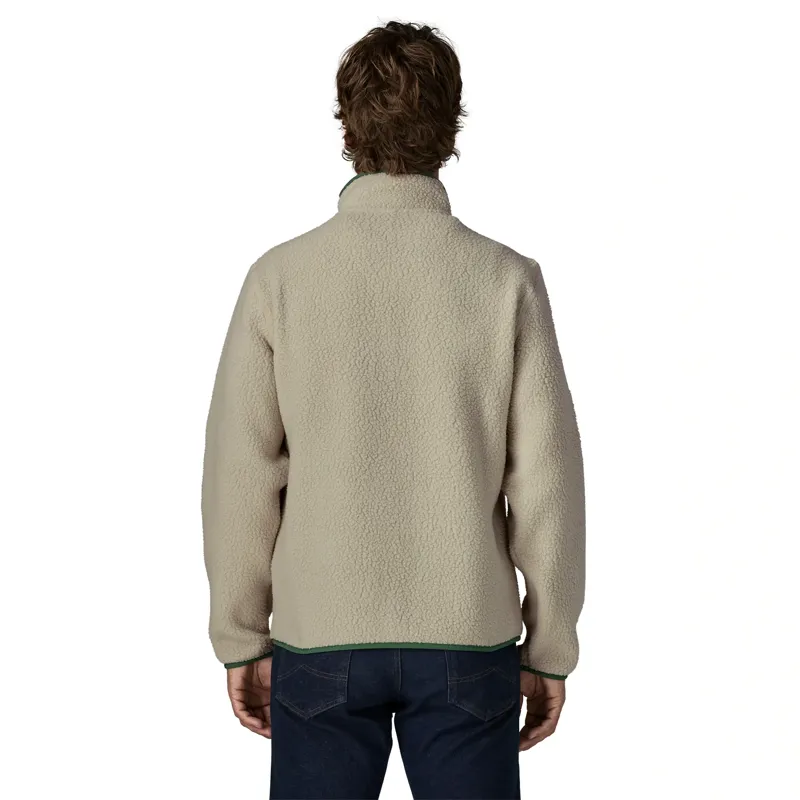 Patagonia Men's Retro Pile Fleece Jacket in Pelican-Canopy Green-2