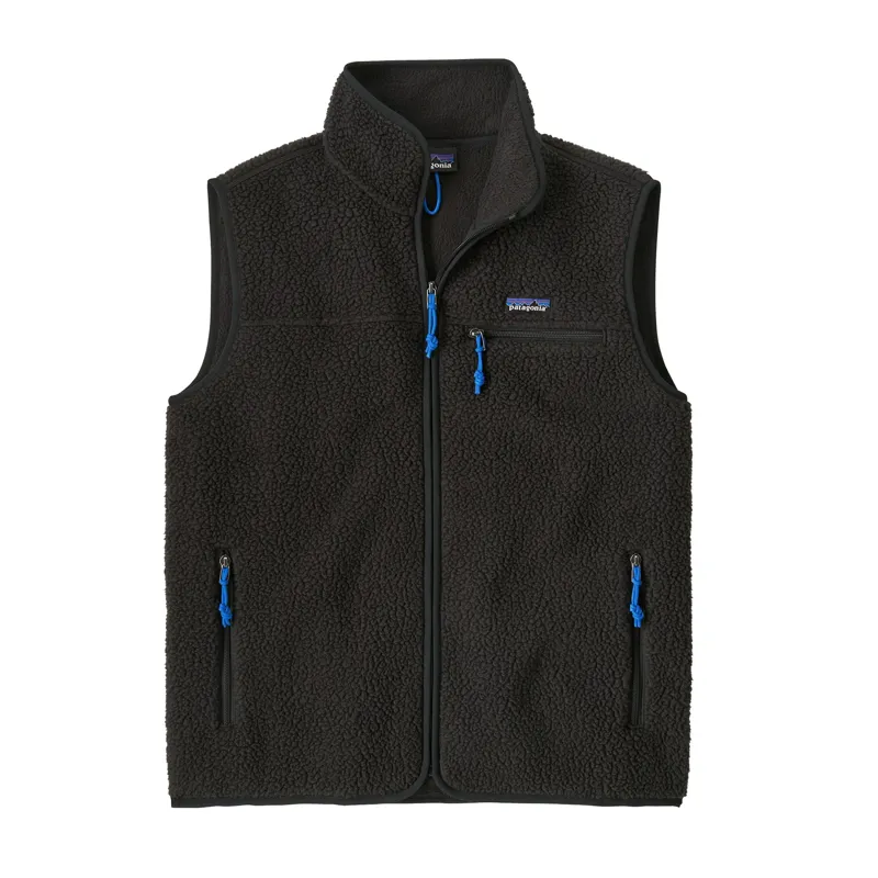 Patagonia Retro Pile Men's Fleece Vest in Black
