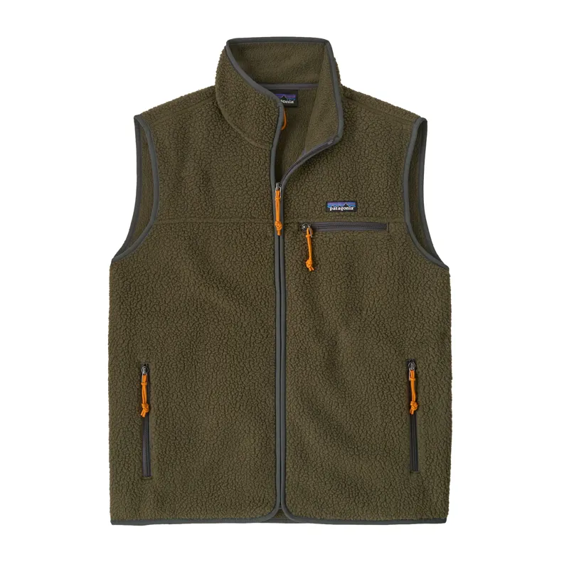 Patagonia Retro Pile Men's Fleece Vest in Basin Green