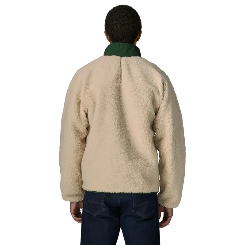 Patagonia Classic Retro-X Men's Fleece Jacket in Dark Natural-Treeline Green-2