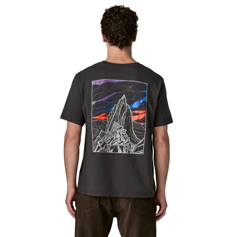 Patagonia Cloud Crag Men's T-Shirt in Ink Black-2