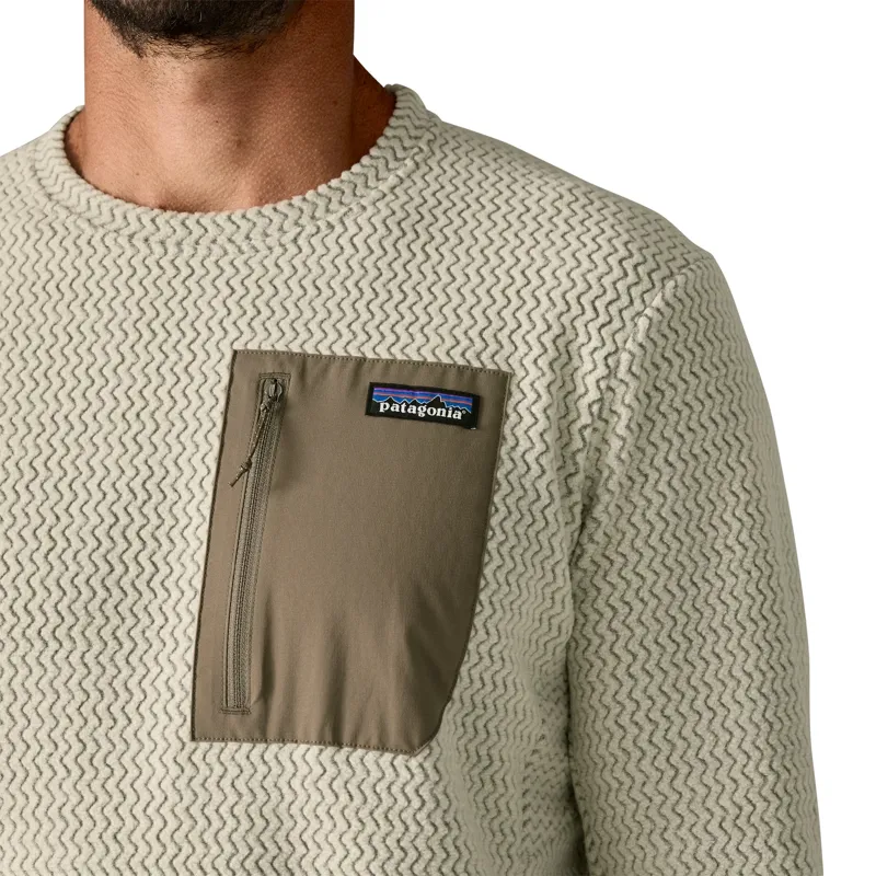 Patagonia R1 Air Men's Fleece Crewneck in Pelican-1