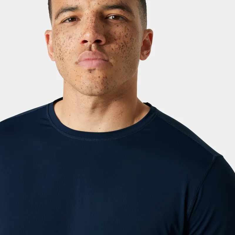 Helly Hansen Men's Shine Solen Long Sleeve Crew in Navy-3