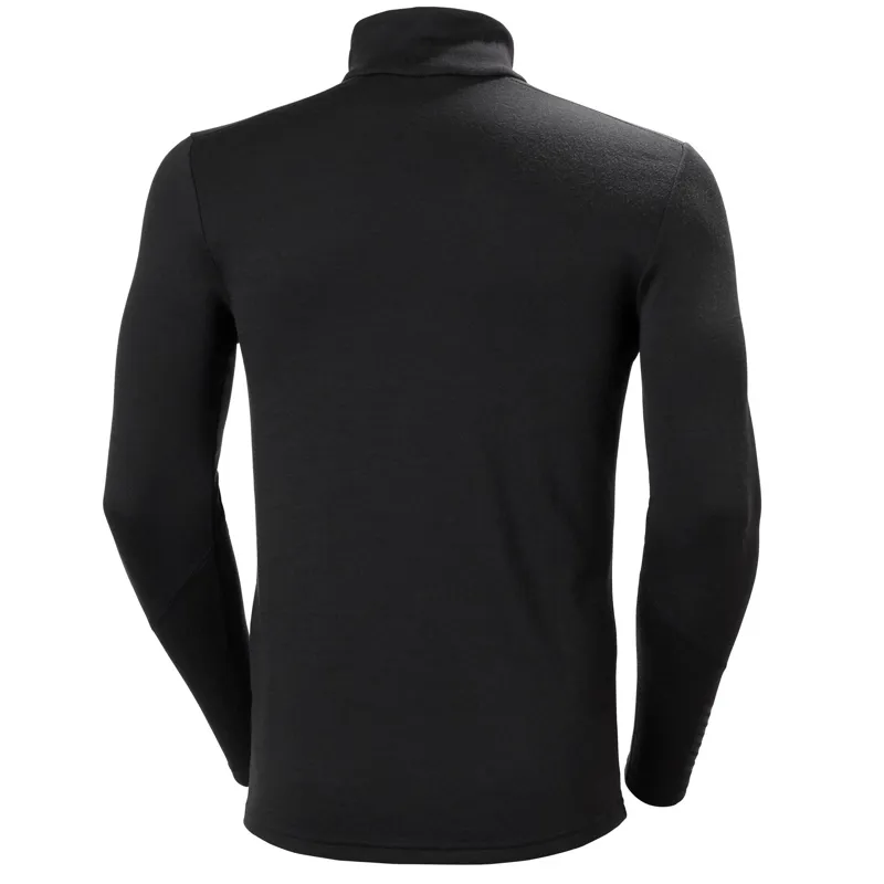 Helly Hansen Men's Lifa Merino Midweight 1/2 Zip Base Layer in Black-1