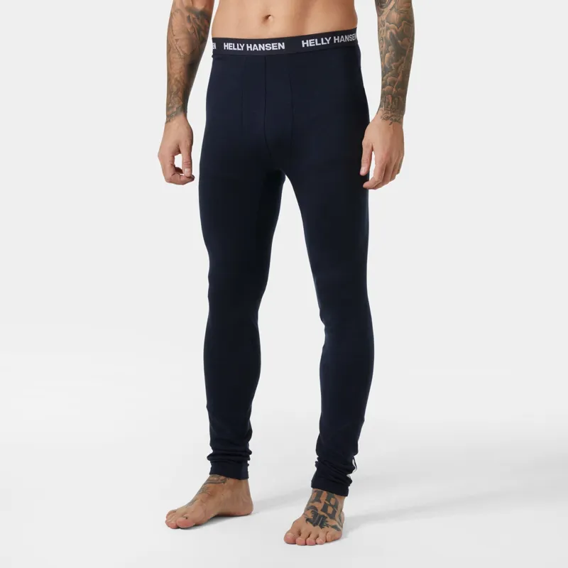 Helly Hansen Men's Lifa Merino Midweight Base Layer Pants in Navy-2