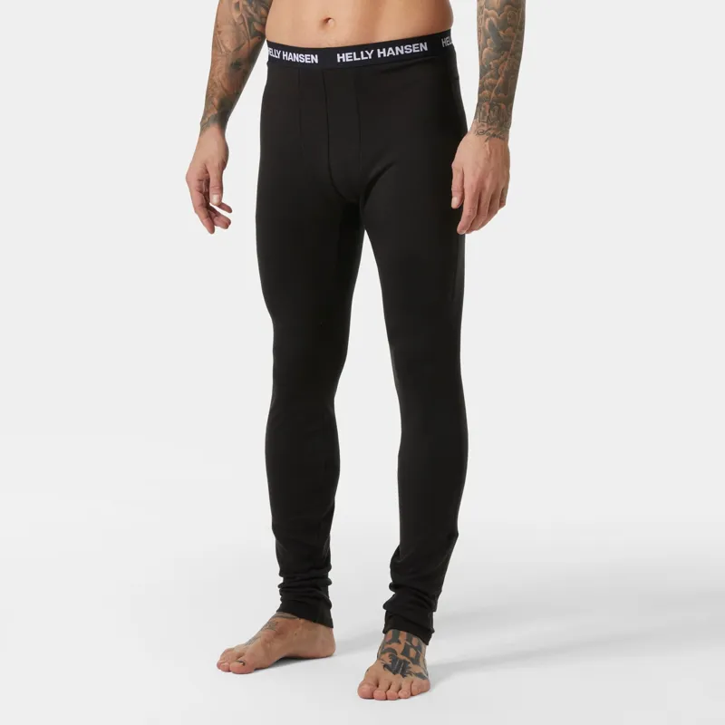 Helly Hansen Men's Lifa Merino Midweight Base Layer Pants in Black-2