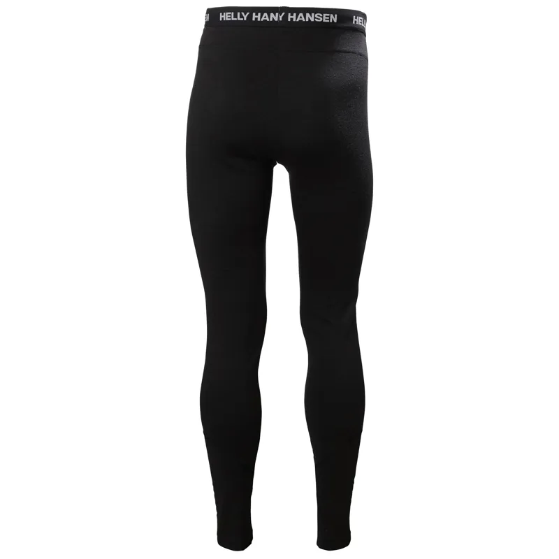 Helly Hansen Men's Lifa Merino Midweight Base Layer Pants in Black-1