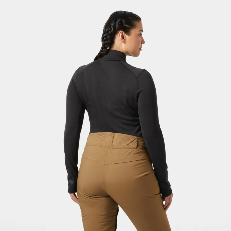 Helly Hansen Women's LIFA Merino Midweight 1/2 Zip Base Layer in Navy-3