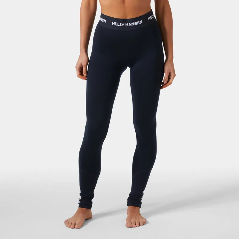 Helly Hansen Women's LIFA Merino Midweight Base Layer Pants in Navy-2