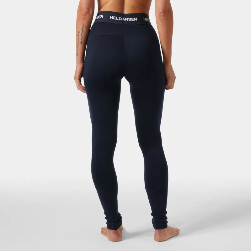 Helly Hansen Women's LIFA Merino Midweight Base Layer Pants in Navy-3