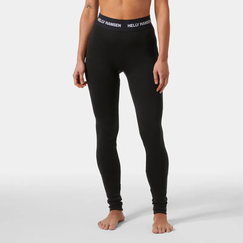 Helly Hansen Women's LIFA Merino Midweight Base Layer Pants in Black-2