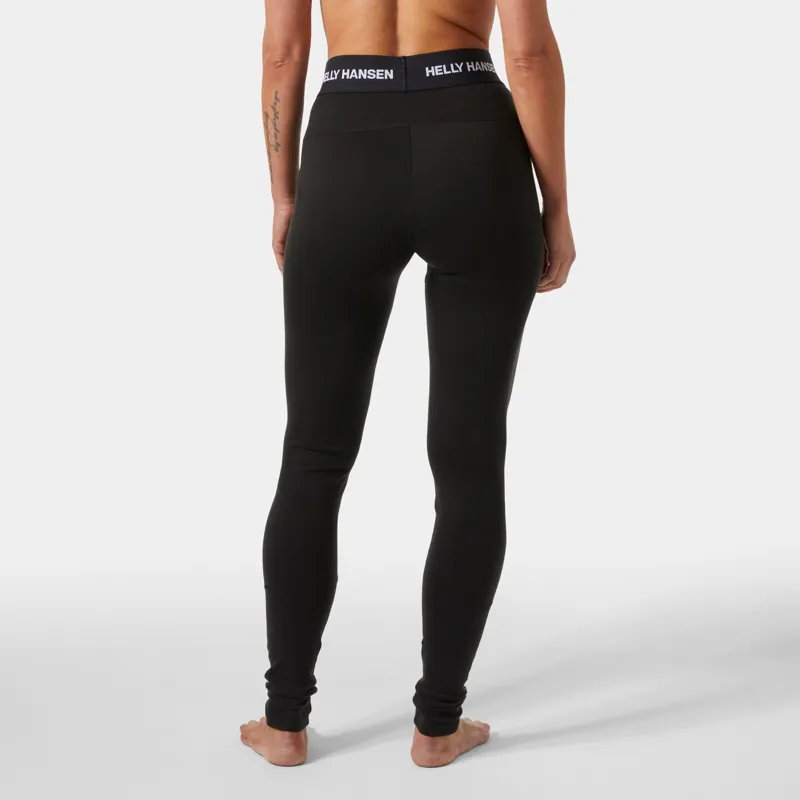 Helly Hansen Women's LIFA Merino Midweight Base Layer Pants in Black-3
